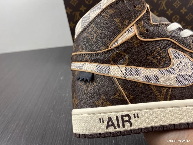 Rep OFF-WHITE 1 LV Air x Jordan 0712